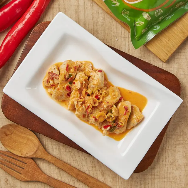อกไก่นุ่มลุยสวน อาหารลดน้ำหนัก 150 kcal โปรตีน 28 กรัม